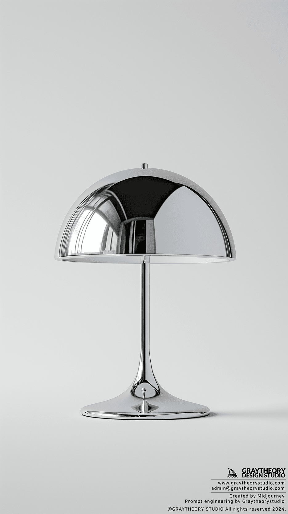 AI generated: photogrpahy, table Lamp, contrast of the background