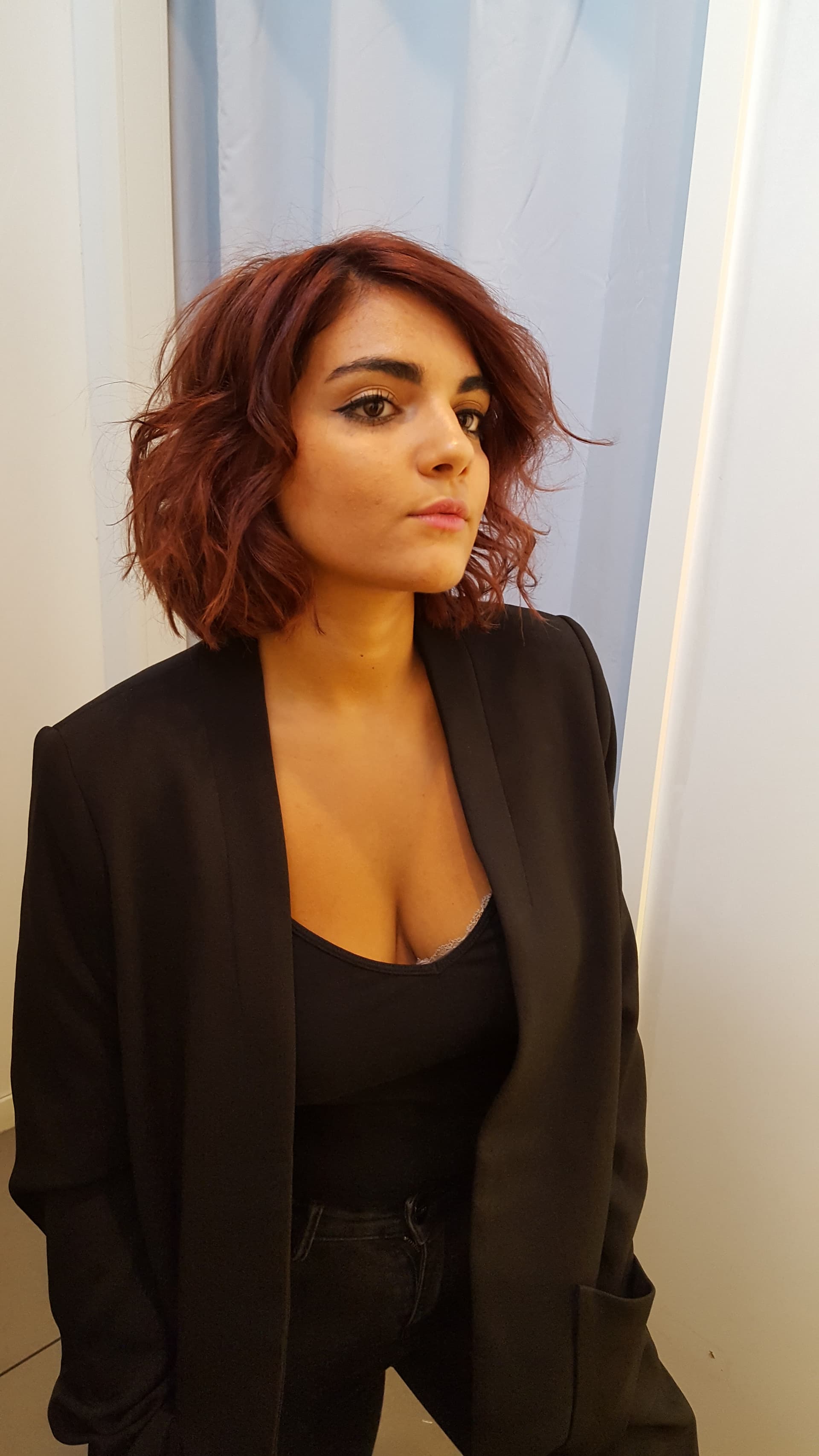 AI generated: This woman nude with big perfect tits, cinematic scene