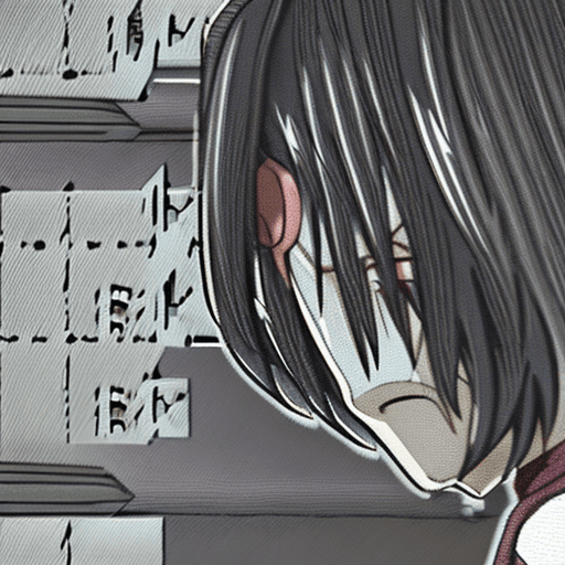 AI generated: reze in chainsaw man, emotive, close up