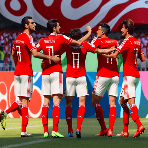 AI generated: Perú ganando el mundial de fútbol
