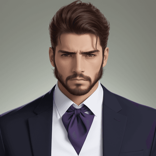 AI generated: Hombre con terno viendo de frente
