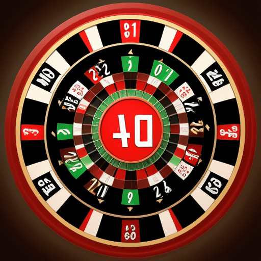 AI generated: guy wins jackpot in casino circle shape minimalistic
