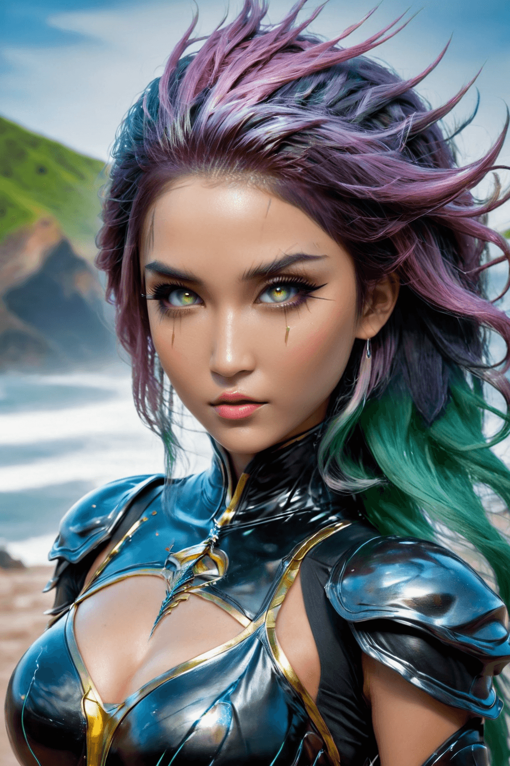 AI generated: photo, crisp details, sharp focus, precise clarity, 8k, UHD, full body shot, mythsxl, asian woman, l...