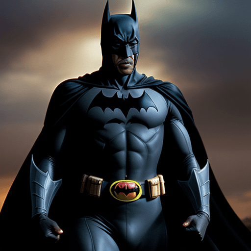 AI generated: Eddie Murphy as batman