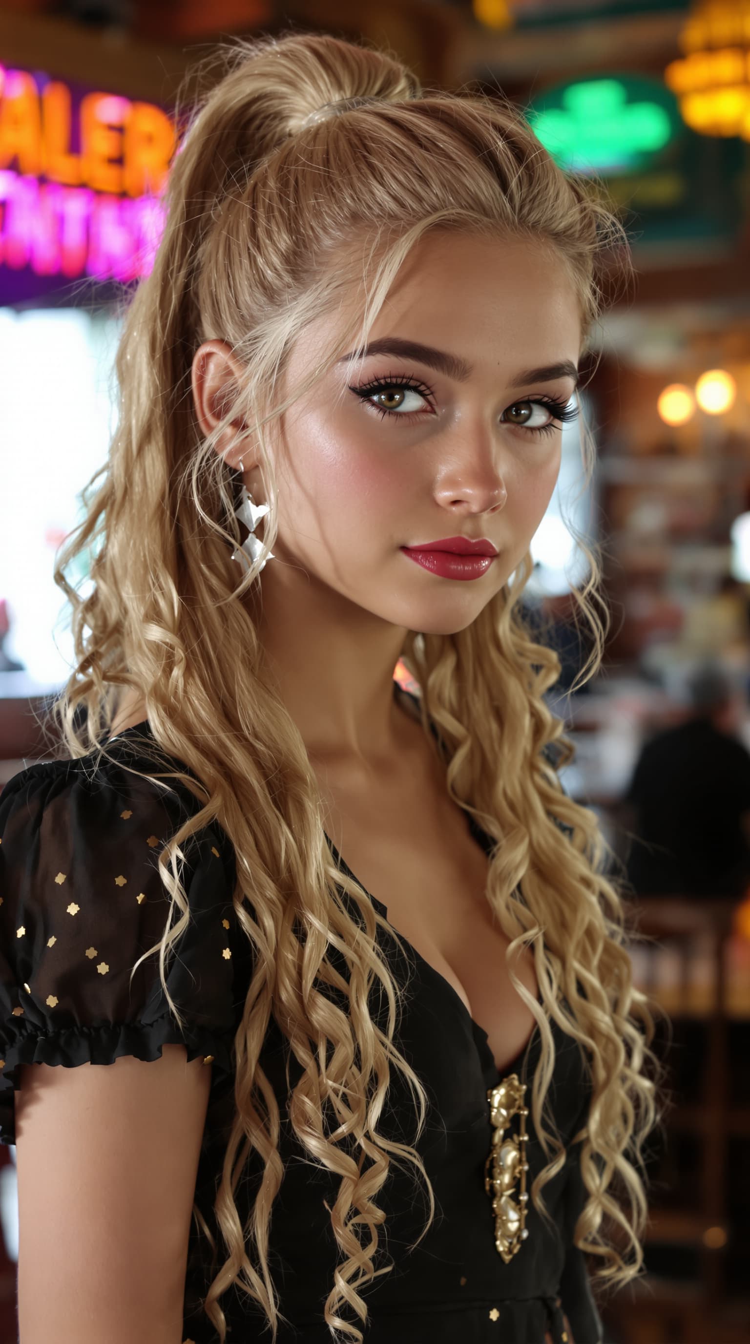 AI generated: A professional photograph captures one of the most beautiful fifth-grade girls in the world during t...