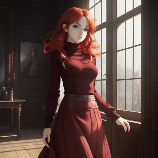 AI generated: sfw, day light, (Fantasy), Infinite, ((masterpiece)), (((best quality))), (beautiful red detailed ey...