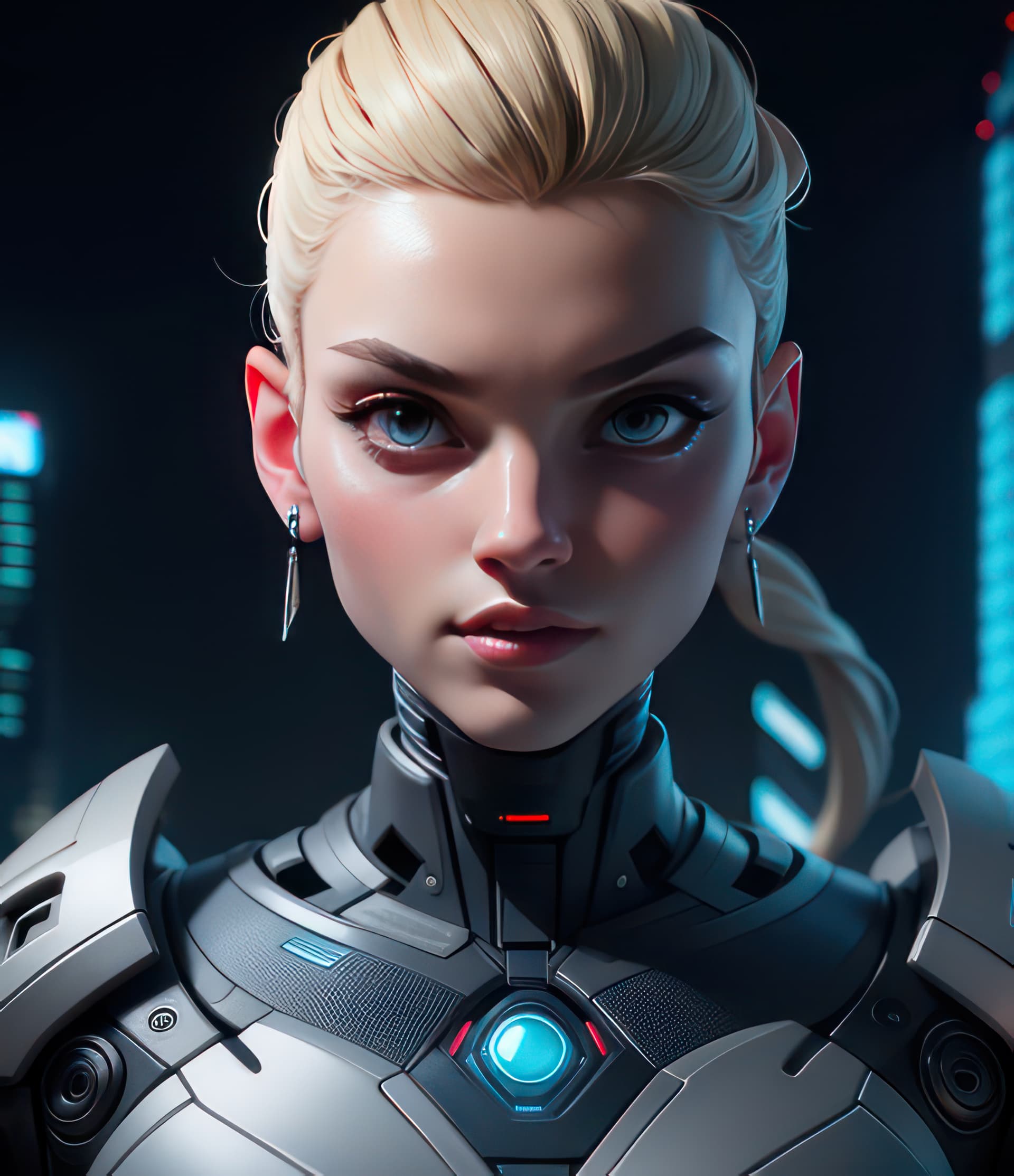 AI generated: 8K, (masterpiece*high detailed*highres), (portrait shot), sharp focus, soft lighting, robotic skull,...