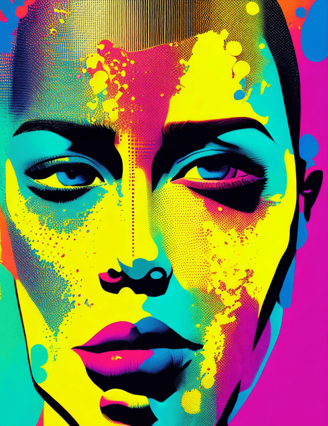 AI generated: Color halftone poster, Hyperrealistic, splash art, concept art, mid shot, intricately detailed, colo...