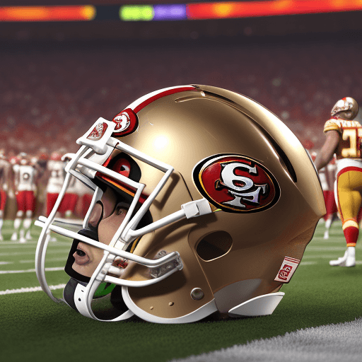 AI generated: Super Bowl LVIII with the 49er's and the Chiefs. Helmets only.
