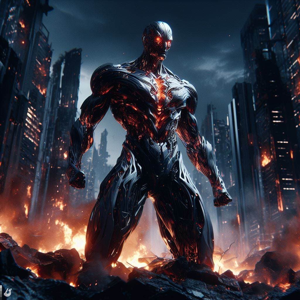 AI generated: 3d render, best quality, ultra realic, ultimate detailed, full-length body shot : charismatic muscul...