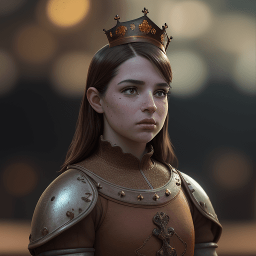 AI generated: cinematic film still awardwinning photo cute stocky snooty brown mole, rust, epic, wearing medivel r...