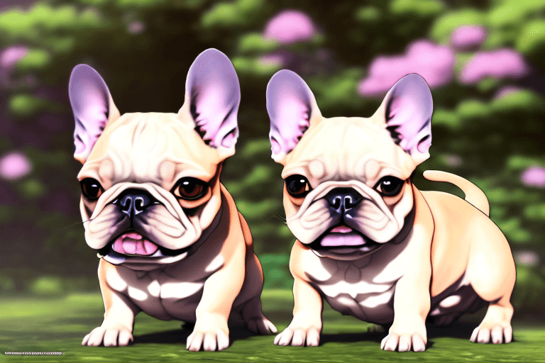 AI generated: a single french bulldog, cute, kawaii, ultra-detailed, hd, anime, design by makoto shinkai, Granblue...