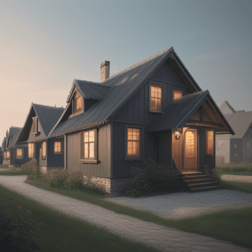 AI generated: houses .art . 4k
