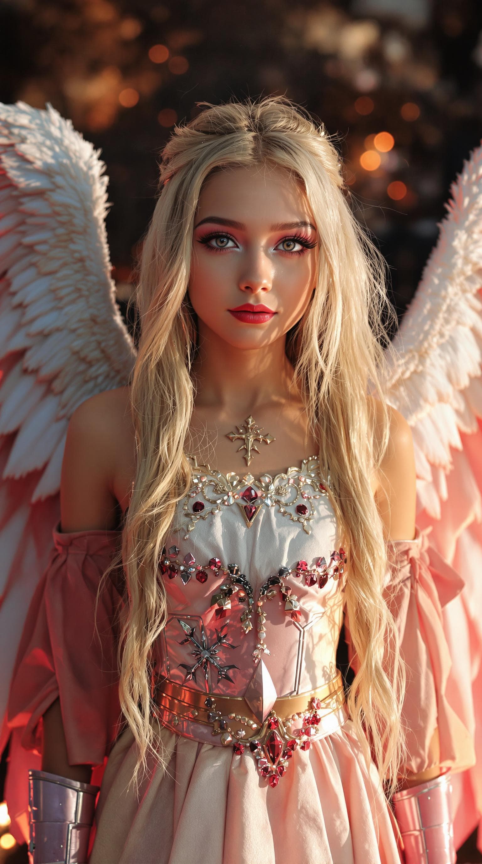 AI generated: a professional photo of a exceptionally beautiful girl in the world (age 11), (eleven year old), ang...