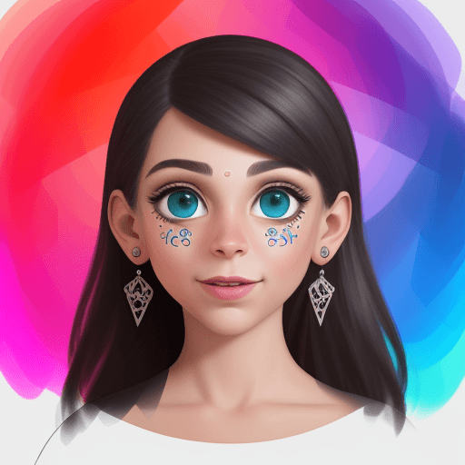 AI generated: rostro sorprendido de un diseñador gráfico, con la cara ensangrentada