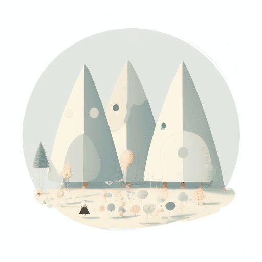 AI generated: A cute [ men and women ] clipart, organic forms, in the style of Jon Klassen, desaturated light and ...