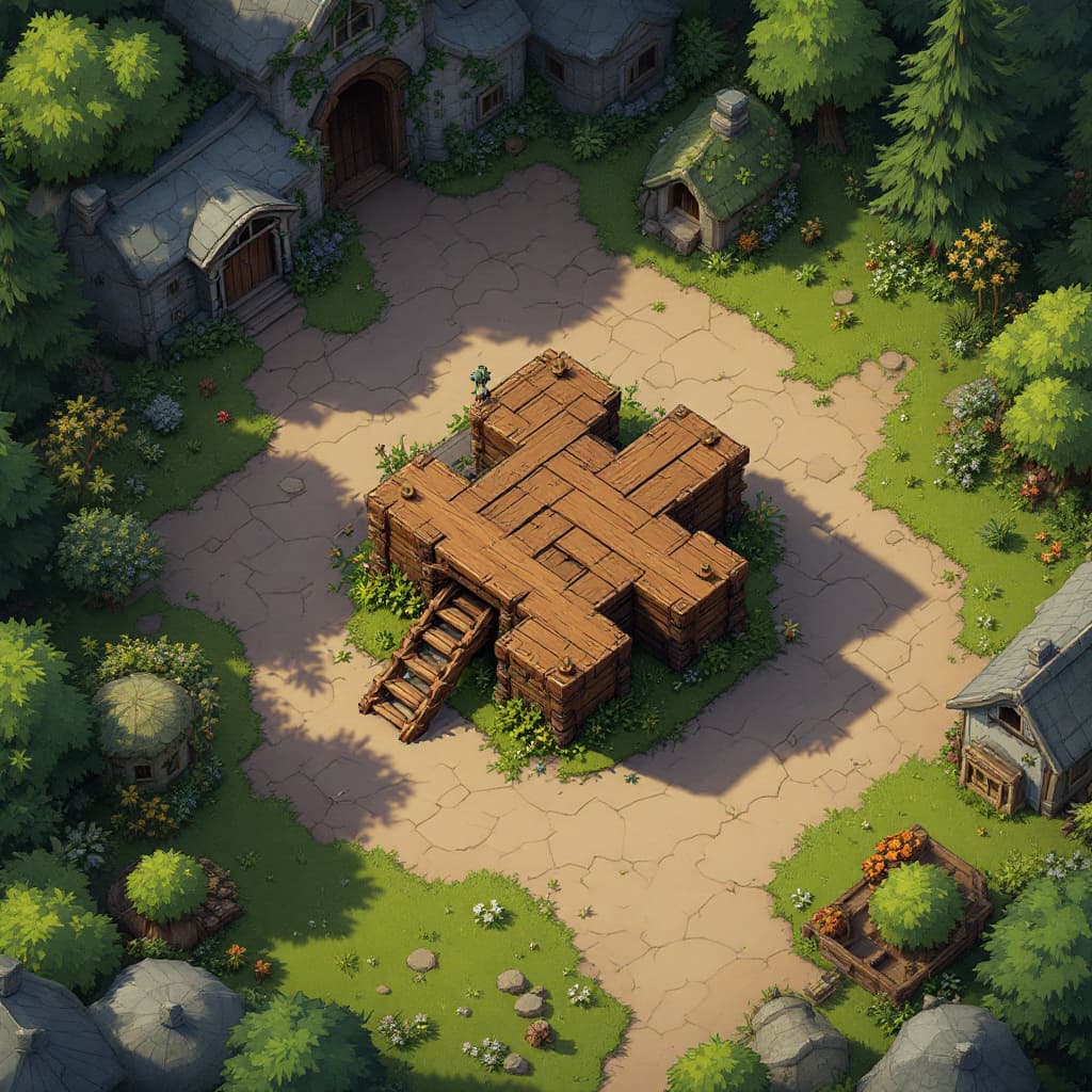 AI generated: try again wooden snaptrap seen from above
