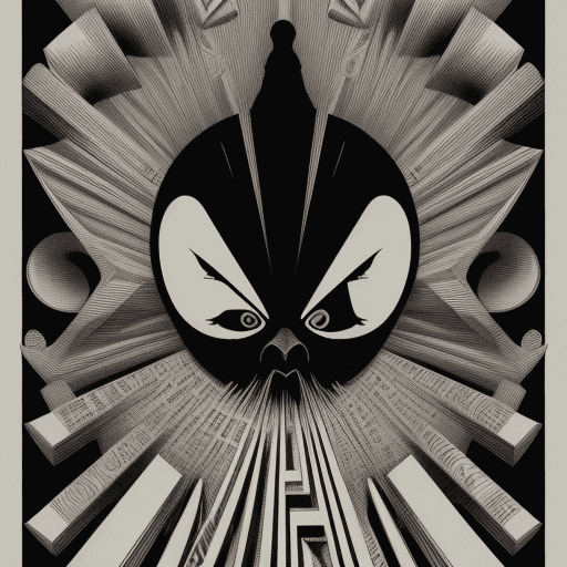 AI generated: , , bizarre, freaky graphic poster, strong graphic, line, Behance, award - winning, extraordinary, m...