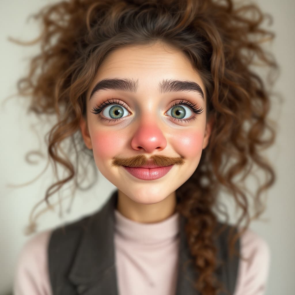 AI generated: "Envision a world where every individual, whether man or woman, is reimagined with big eyes that spa...