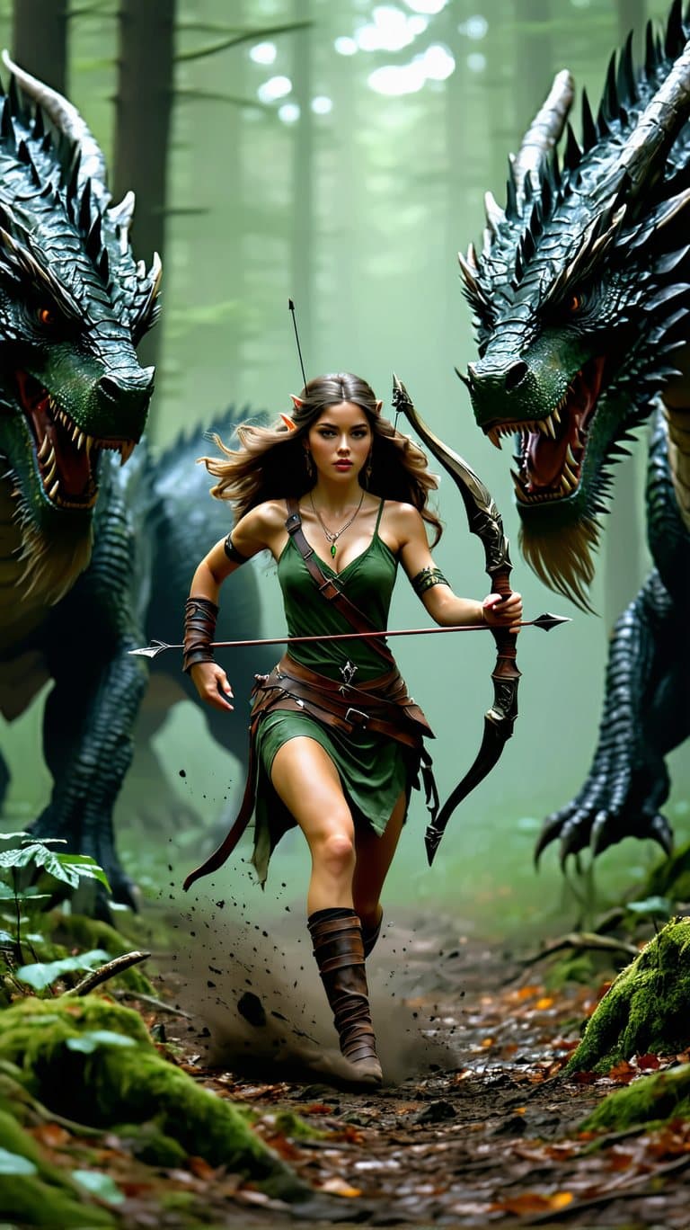 AI generated: an award winning full body photography, master piece, high quality photography of an epic cinematic ...
