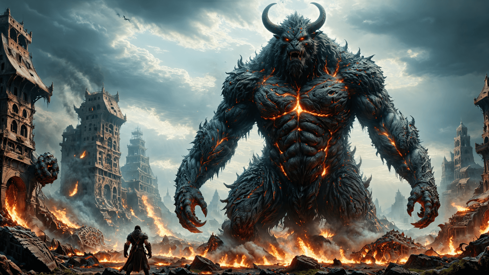 AI generated: Generate a visually terrifying masterpiece depicting an apocalyptic beast from the underworld, bibli...