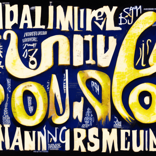 AI generated: High resolution font composition with the inscription DESIGN in the style of expressionism