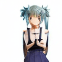 AI generated: horikoshi kouhei, girl, boku no hero academia, light blue hair, long pigtails,  <lora:horikoshi_kouh...