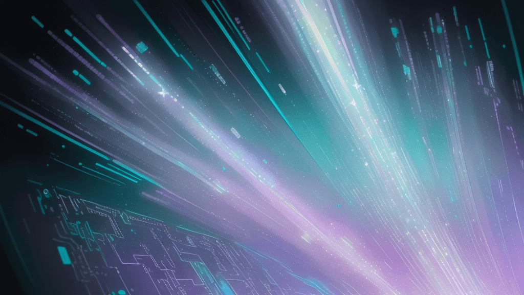 AI generated: Beautiful sparkling white light with radiance, teal, lavender, soft pastel high frequency colors, co...
