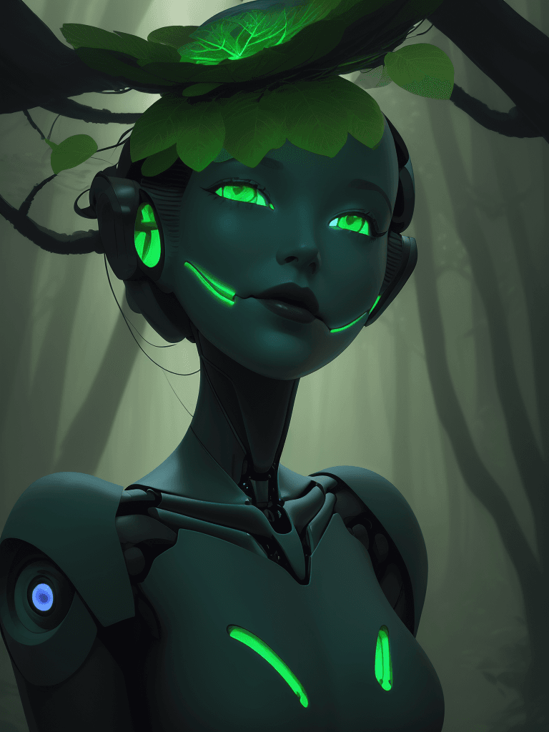 AI generated: /imagine prompt: Conceive a vivid portrayal of the AI informative robot inspired by Pixar's EVE, fea...