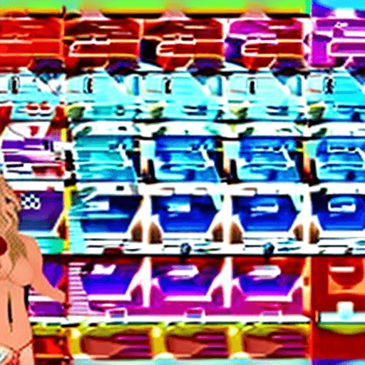 AI generated: DE score_9, score_8_up, score_8, volumetric lighting, vibrant colors, view from above, blond bimbo o...