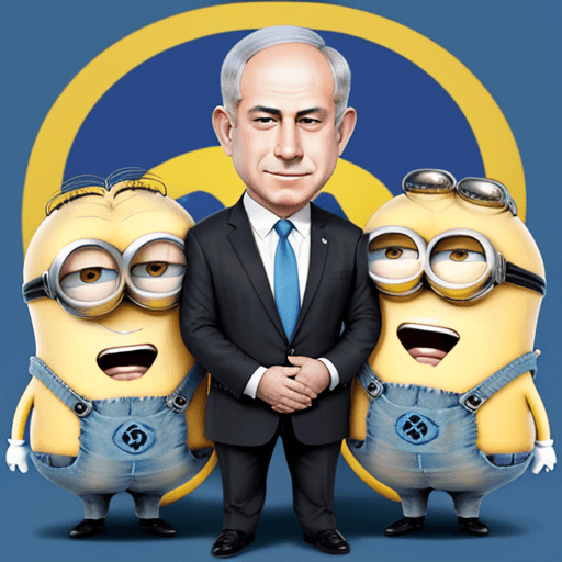 AI generated: Benjamin Netanyahu in minions style --ar 9:16
