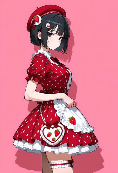 Strawberry Gothic Dress - Image 1