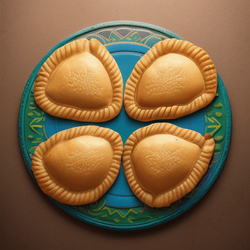 AI generated: Highly detailed logos capturing the essence of Colombian empanadas. A blend of cultural heritage and...