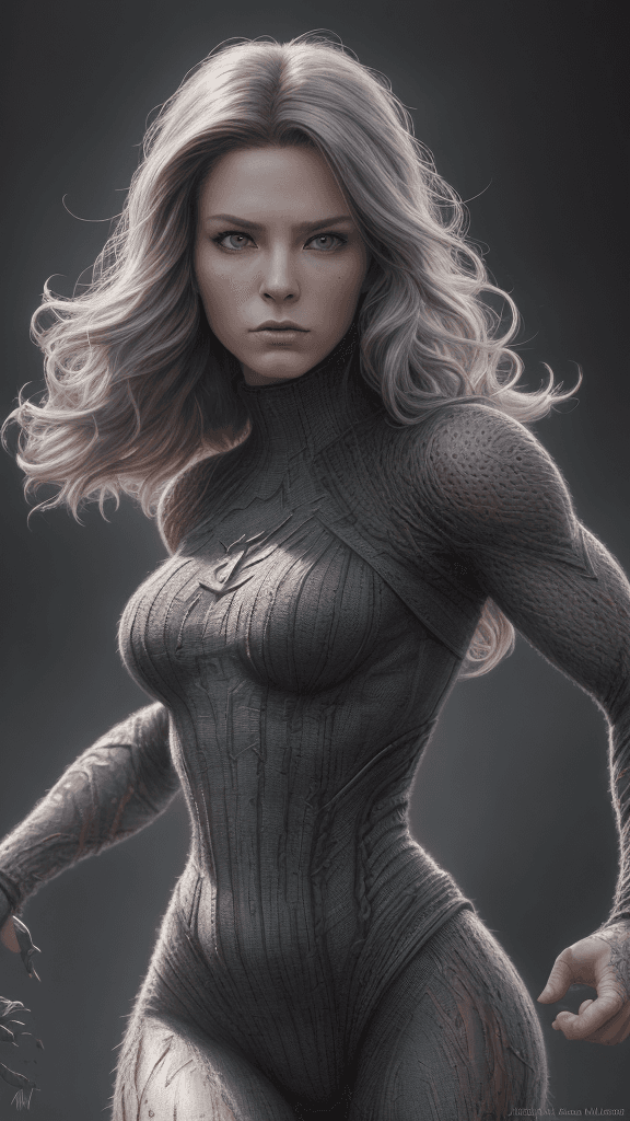 AI generated: (16k, best quality, master:1.2) HDR, Marvel Entertainment Art by, Rogue (AKA Anna Marie LeBeau), per...