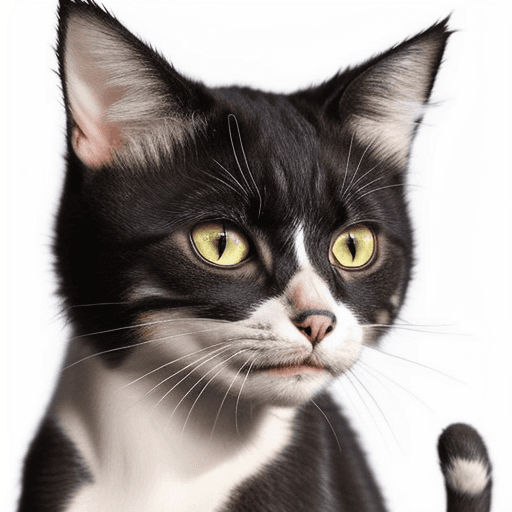 AI generated: Cat with a cat skull as a head