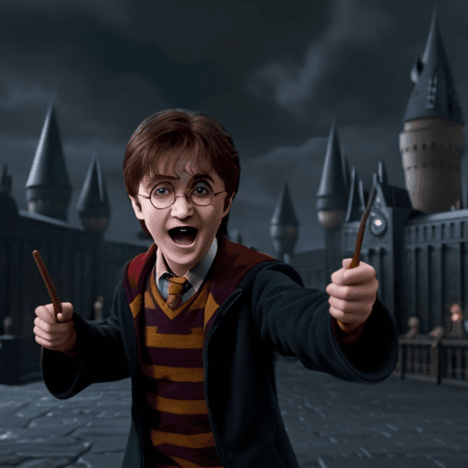 AI generated: harry potter cartoon, metaverse, nft, funny. ultra hd, 4k, disney