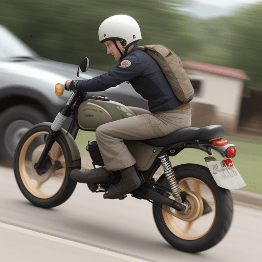 AI generated: bober riding babetta