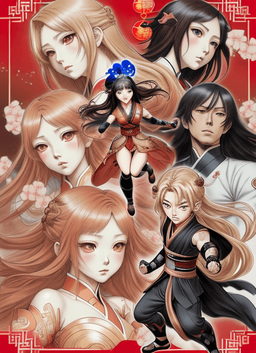 AI generated: chibi manga legend of vader anime vh1, in the style of miho hirano, dynamic and action-packed scenes...