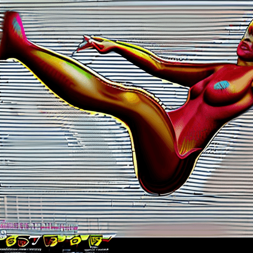 AI generated: nude girl frontal spread legs