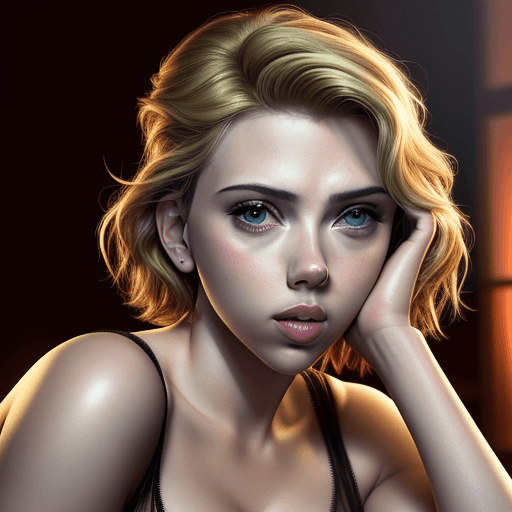 AI generated: High resolution photography of Scarlett Johansson 
