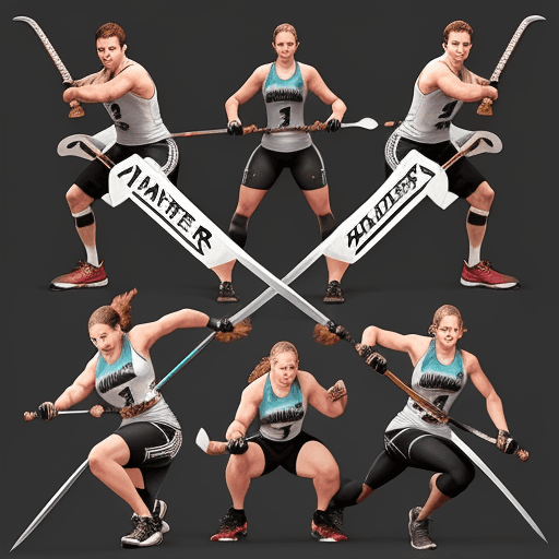 AI generated: athlete
hammer
swords