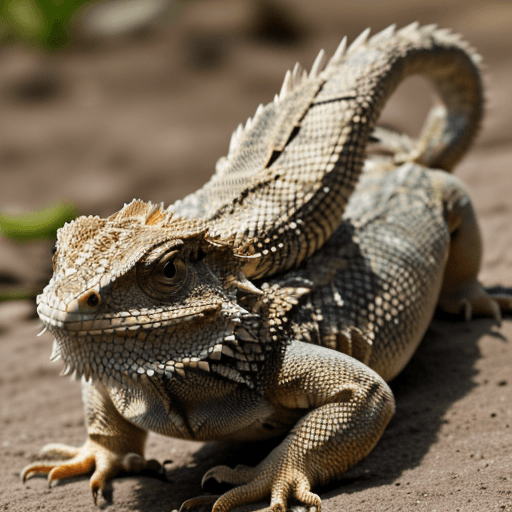 AI generated:  a bearded dragon