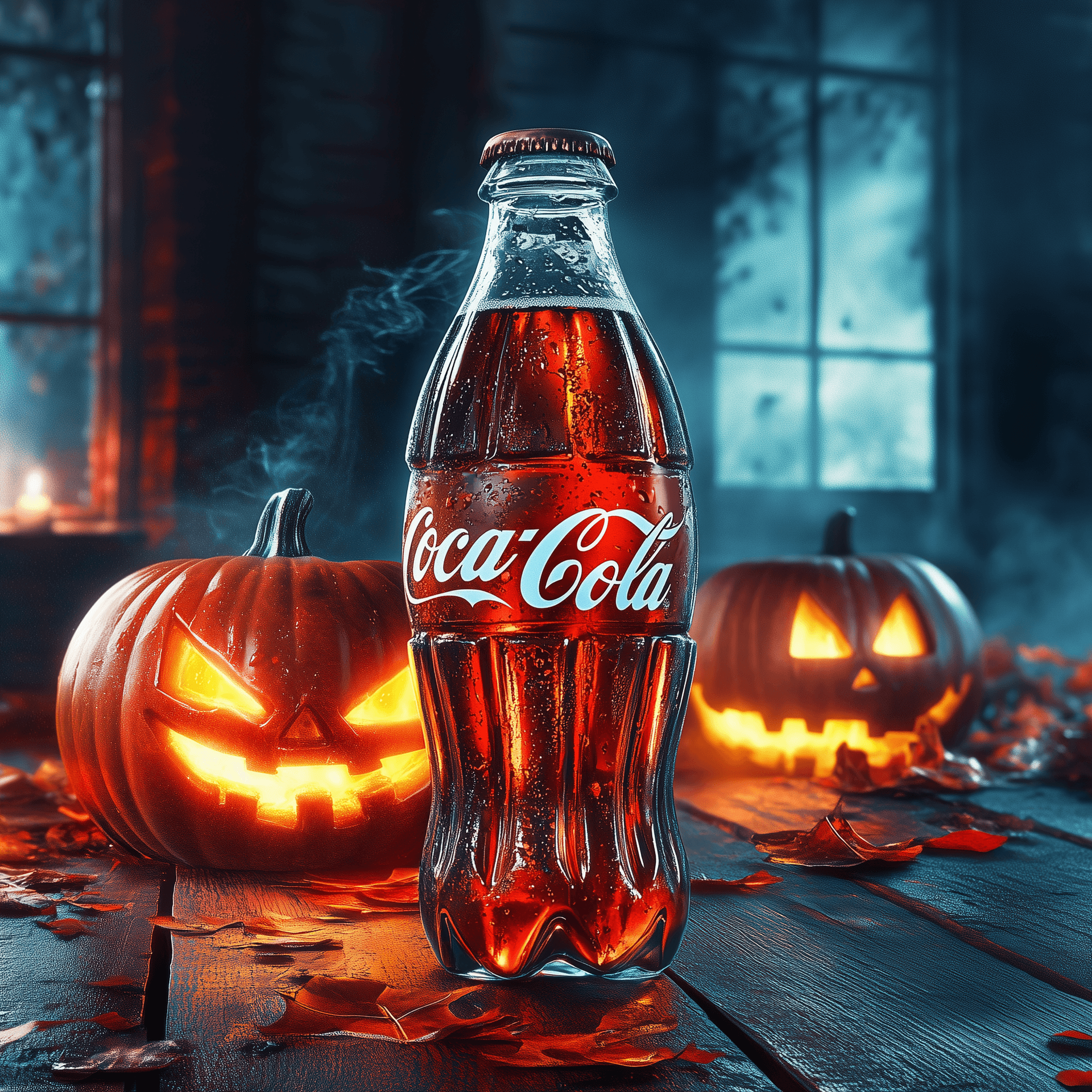 AI generated: halloween coca cola advertisment promotional