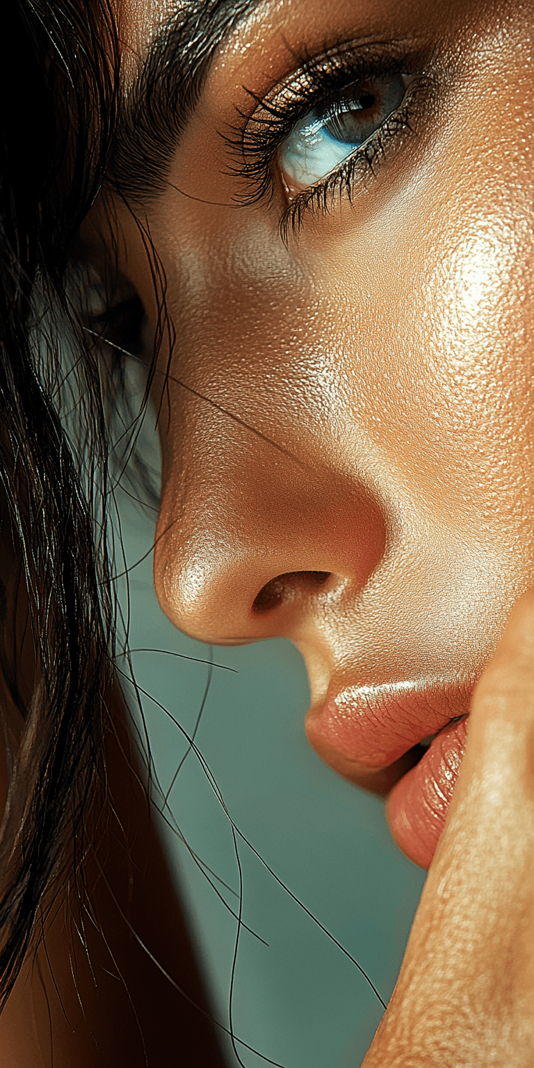 AI generated: hyperrealistic photo of a woman, in the style of pop-inspired realism, blink-and-you-miss-it detail,...