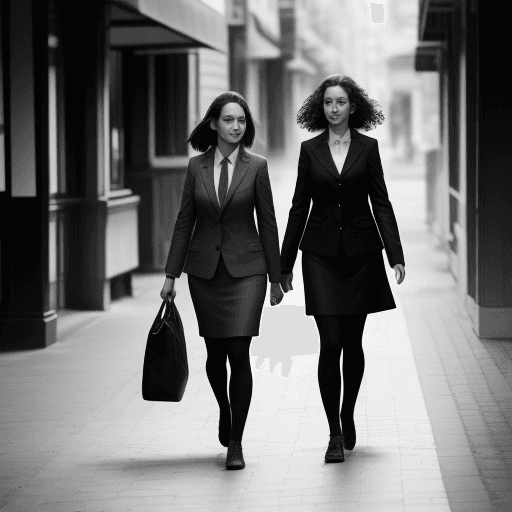 AI generated: Women walk