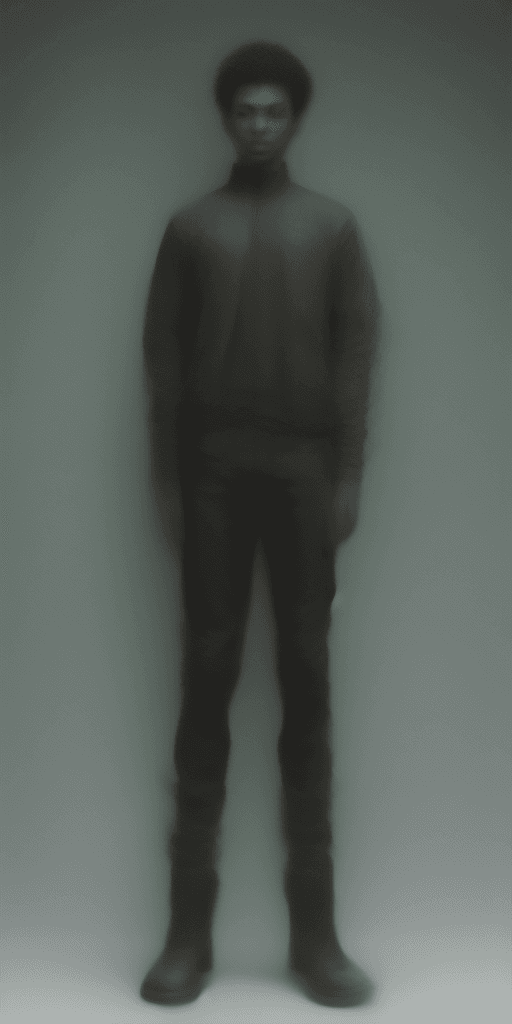 AI generated: Photograph, medium shot, half body, black male, twenty-eight years old, slim, athletic, muscular, RG...