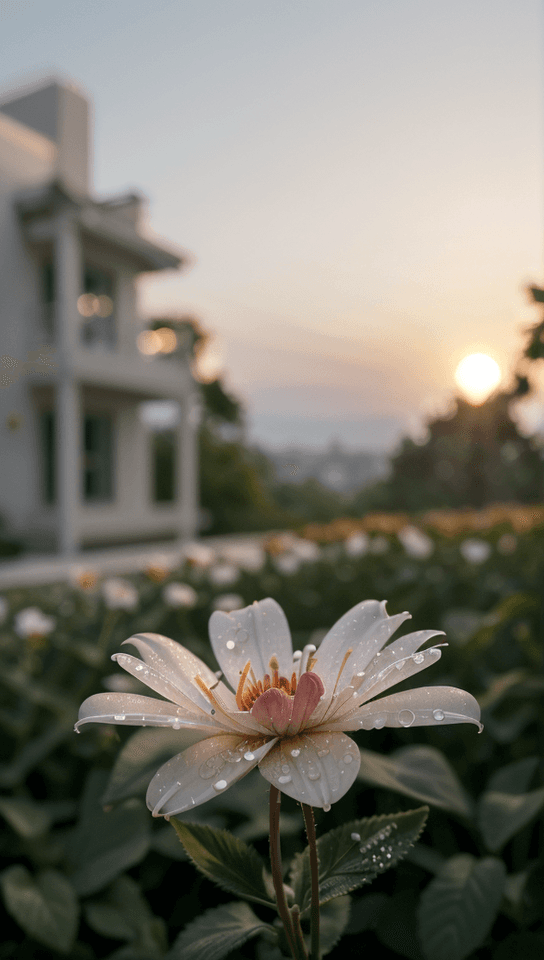 AI generated: Generate a high-resolution macro photograph showcasing the intricate details of a blooming flower. F...