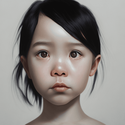 AI generated: Hyper realistic, full shot body photo of the most creepy artwork in the world, portrait photo of a g...
