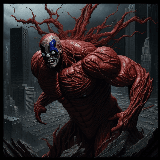 AI generated: carnage super art, super detail, super quality, incredible view, gigantism, dark, Akira, 8K, Full-HD...