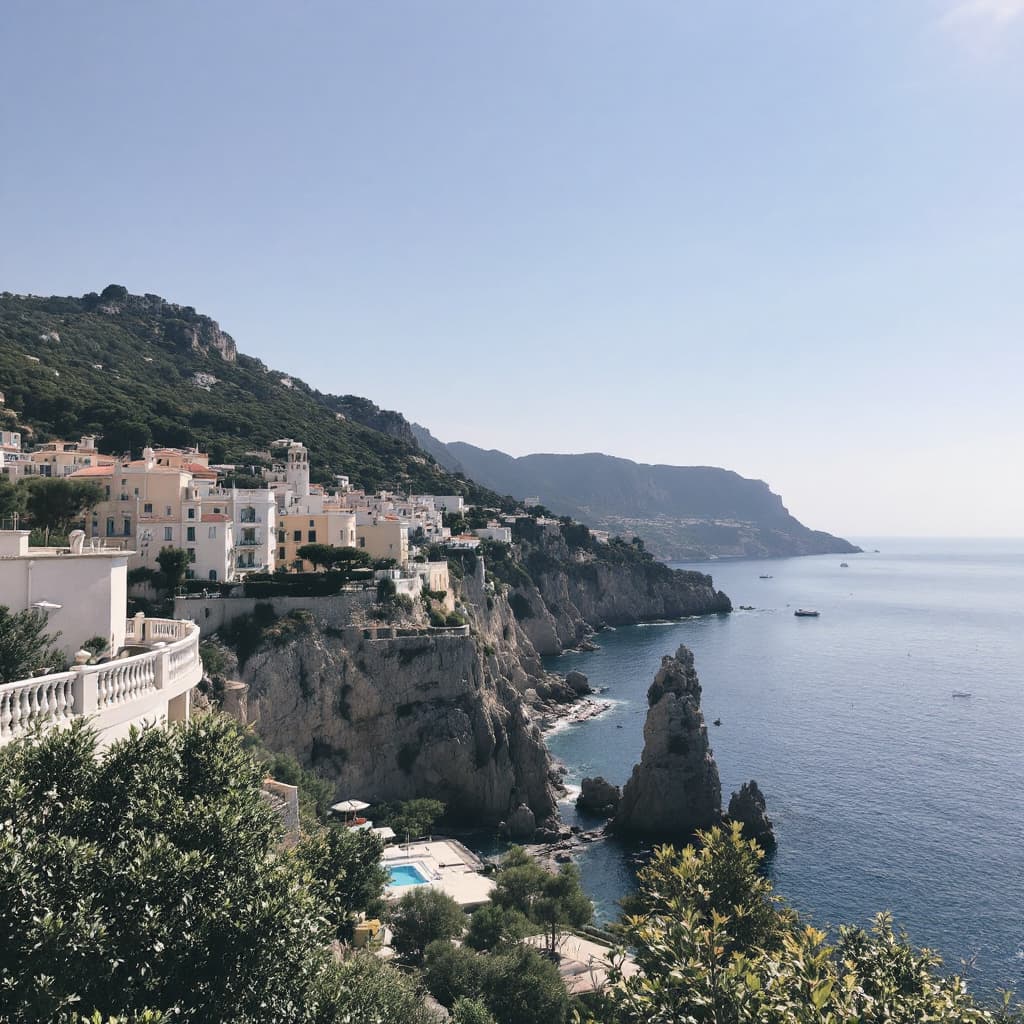 AI generated: almafi coast 
